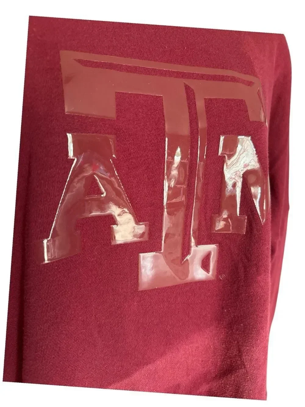 PINK Victoria's Secret ATM Burgundy Crewneck Sweatshirt Slid Slits Zipper